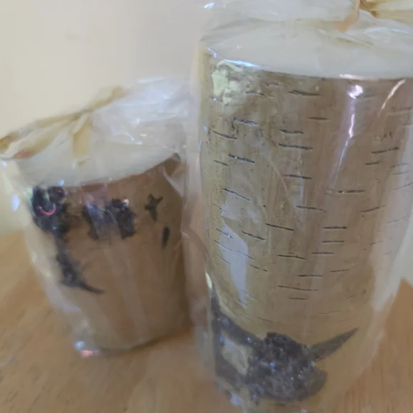 Kohl's Birch Wrapped Ski Lodge Candle Pair - Picture 2 of 3